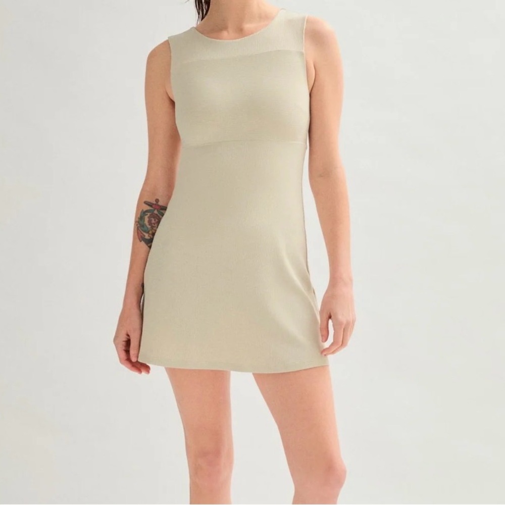 GIRLFRIEND COLLECTIVE Marble Lucia Sleeveless Mini Dress